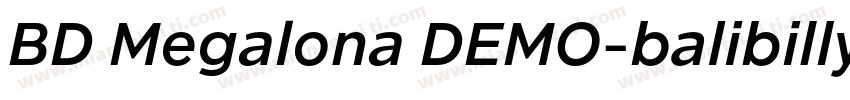 BD Megalona DEMO字体转换